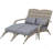 Outdoor High-Back Chair,Garden Wicker Chair,2 Person Fire Pit Chair,Lounge Chair