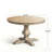 Round Pedestal Dining Table, Natural Solid Wood & MDF Construction With Pedestal Base, Rustic Farmhouse Style For Dining Room-1982931658-1982931668