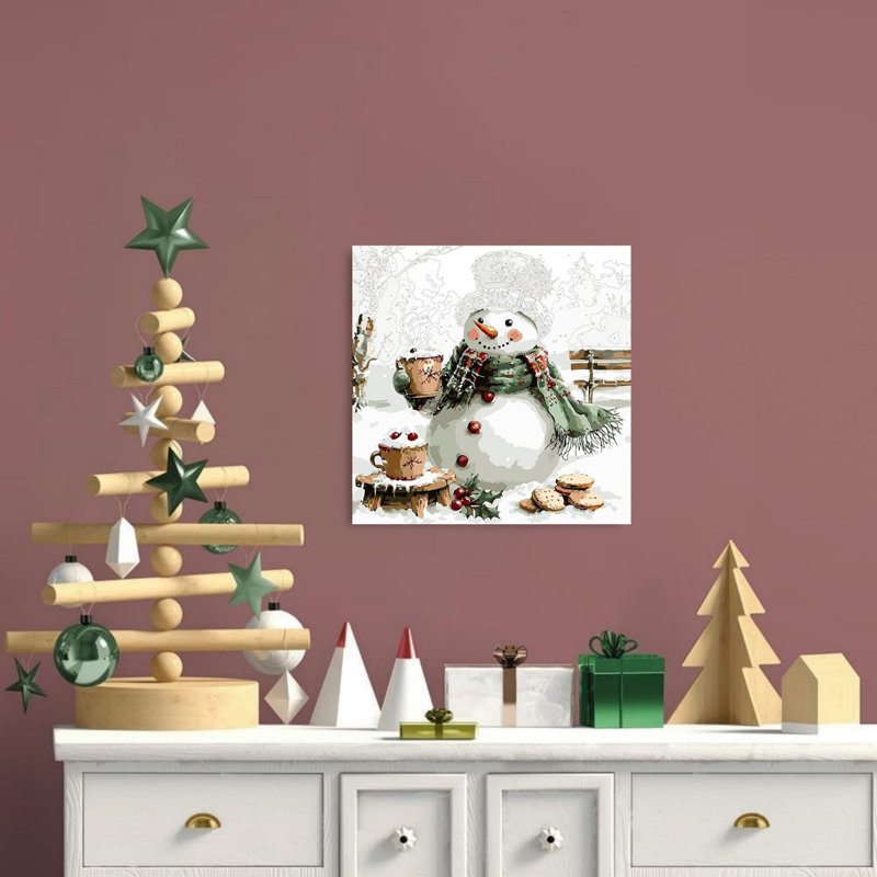 Art mural sur toile sans cadre 16 po x 16 po
