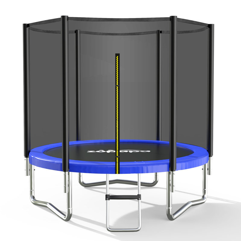 Zupapa 8ft (244cm of Diameter) Heavy Duty Trampoline with Enclosure Net