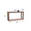 Console rectangulaire en placage de bois massif de 60 pouces avec beaucoup de rangement et une fabrication robuste pour les espaces de vie modernes.-200944140