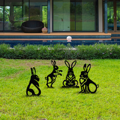 Metal Animals Garden Stake