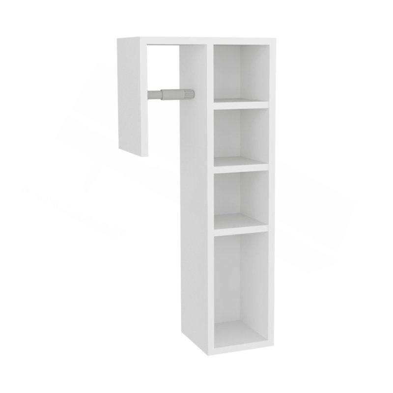 Armoire de rangement pour papier hygiénique Redmond, 4 compartiments, finition bois manufacturé