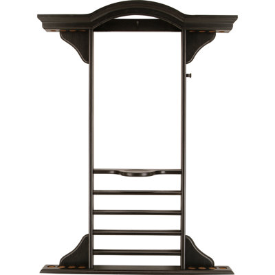 Deluxe 8 Cue Wall Rack