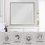 Miroir avec miroir et finition champagne