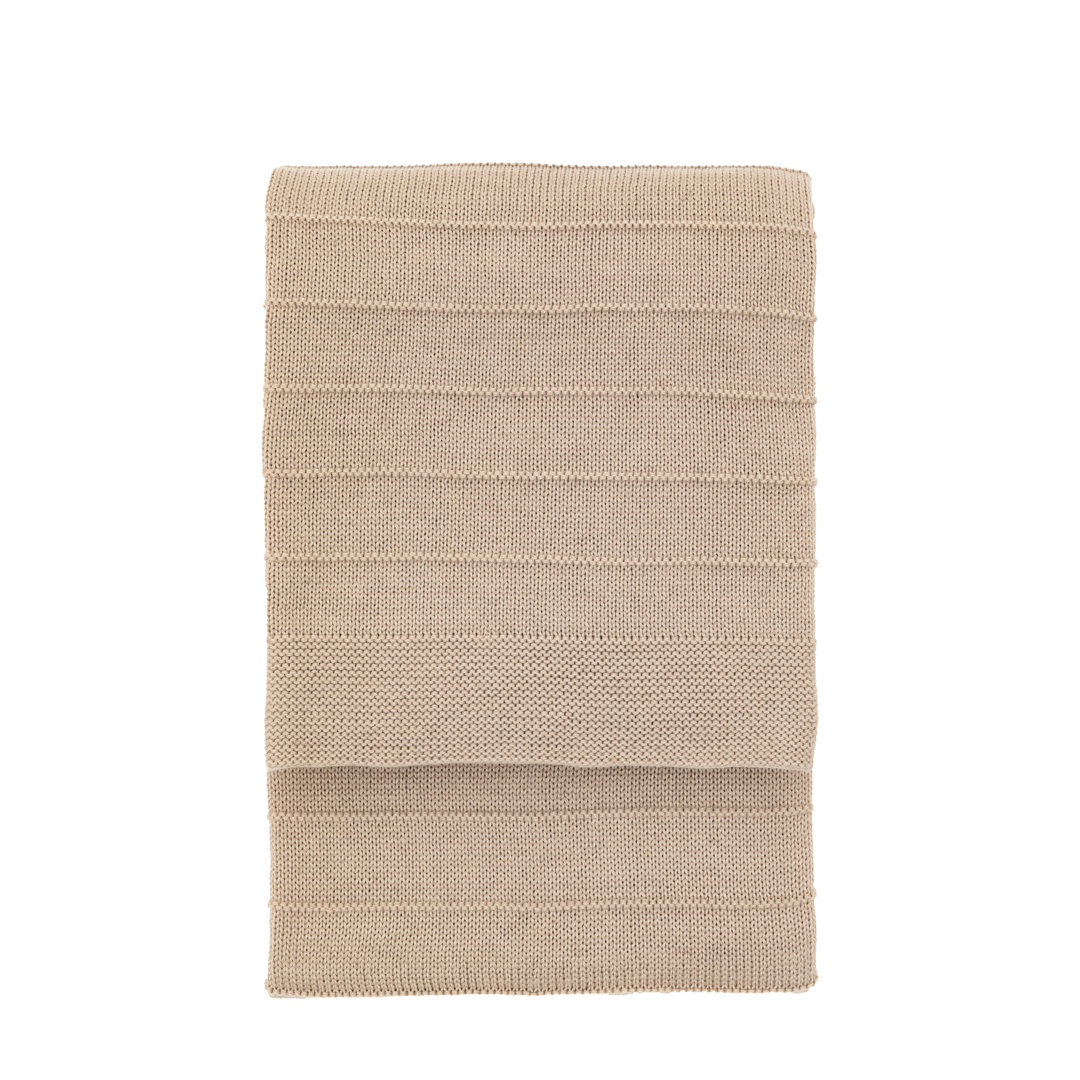 Florence Knit Throw Taupe 1300x1700mm