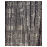 Vestige Hand Knotted Wool Area Rug in Gray/White/Neutral