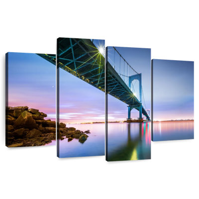 Pont Whitestone au crépuscule