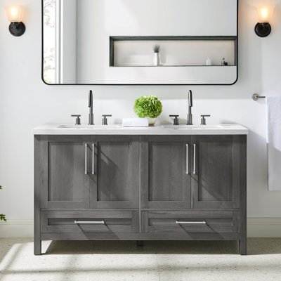 Catrine 60" Double Bathroom Vanity Set