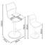 Lusso Fabric Bar Stool