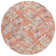 Machine Washable Indoor/Outdoor Christain ACN1328 Coral Rug