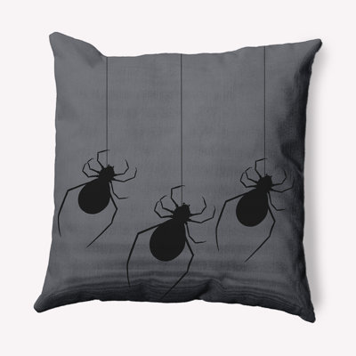 Hanging Spiders Decorative Throw Pillow Square
