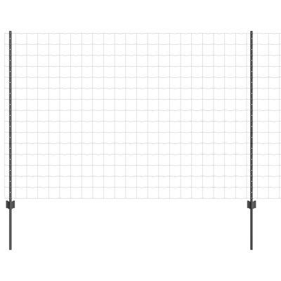 vidaXL Fence with Post Segment Outdoor Barrier Garden Terrace Divider Boundary