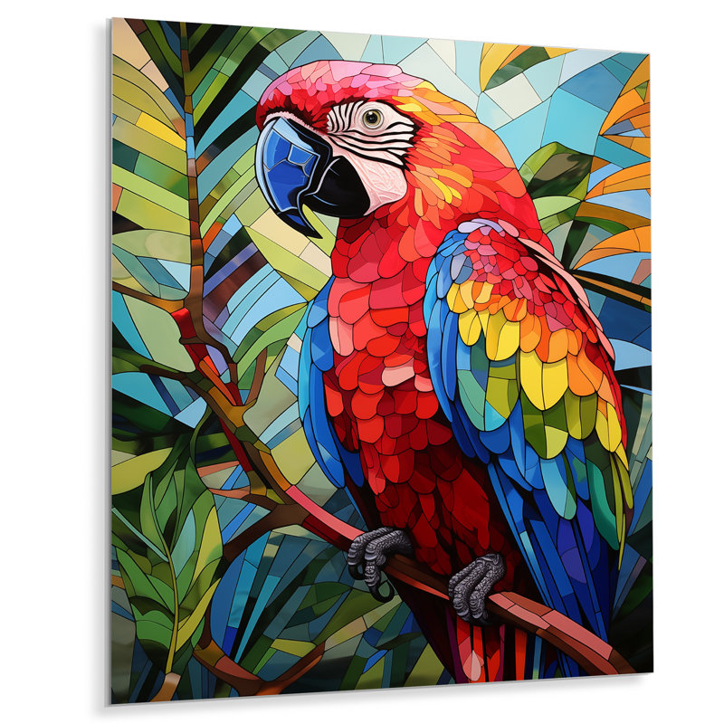 Tallahassee - Parrot Wall Decor, Black Picture Framed, 44" H x 34" W