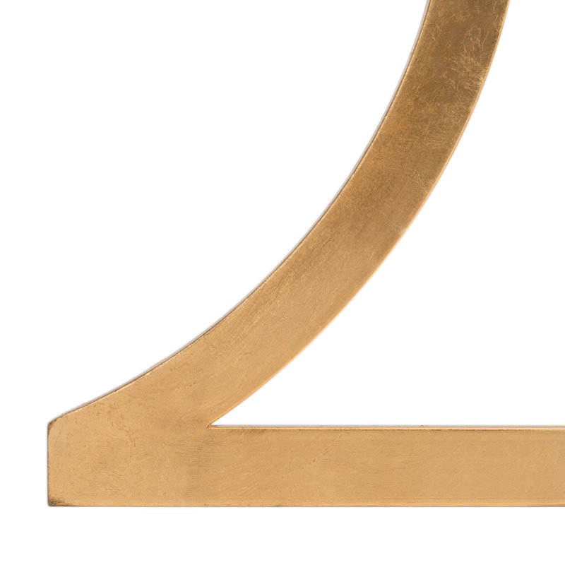 Table de bout avec tablette Oxendine, Doré / Blanc