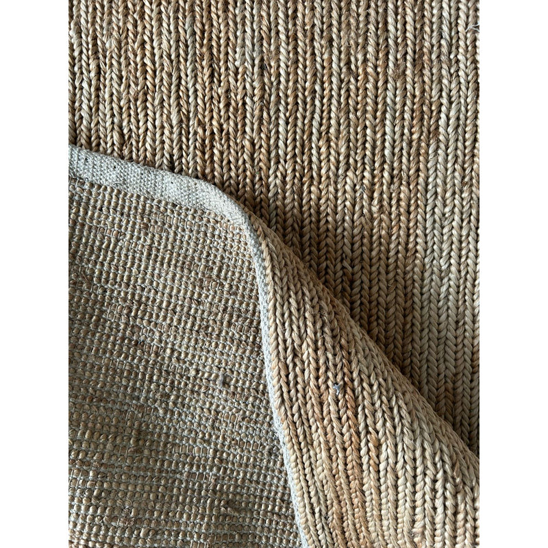 Jute / Sisal Area Rug in Gold, Rectangle 9' x 12'