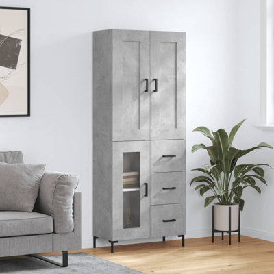 Midyette Highboard 69.5x34x180 cm Engineered Wood