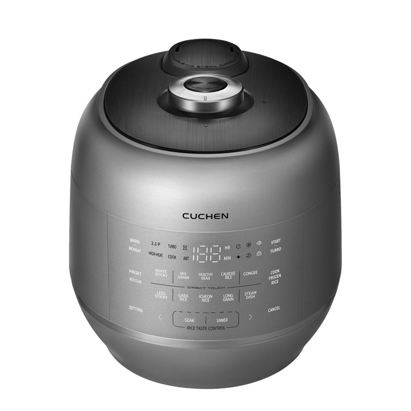 CUCHEN CRT-RPK0641MUS, Cuiseur à riz chauffant par induction à ultra-haute pression de 6 tasses (non cuit) (1,14 pinte): 6 personnes