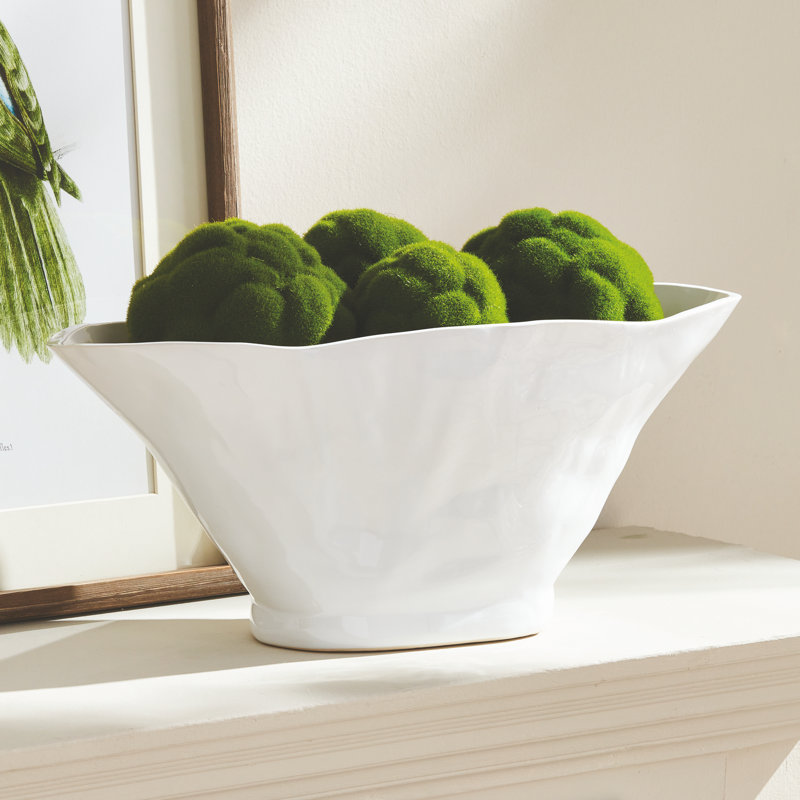 Madara Oval Vase Large, 8" H x 18.75" W x 7.75" D