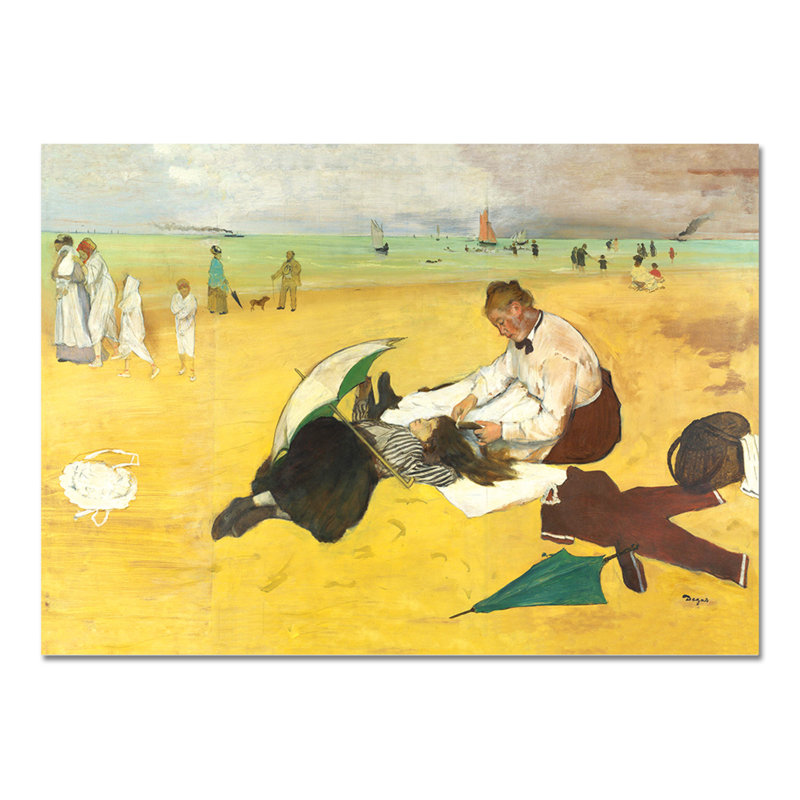 Spiaggia by Edgar Degas - Rectangle Print, 140cm H x 100cm W