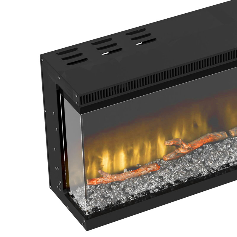 Metro Lane Black Electric Fireplace