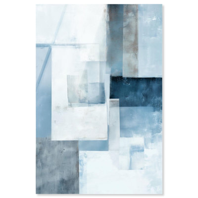 Poids de la glace, reproduction d'art acrylique bleue par Art Remedy, prête à être accrochée, 20 x 30