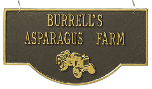 Enseigne suspendue Garage Tractor, Oui