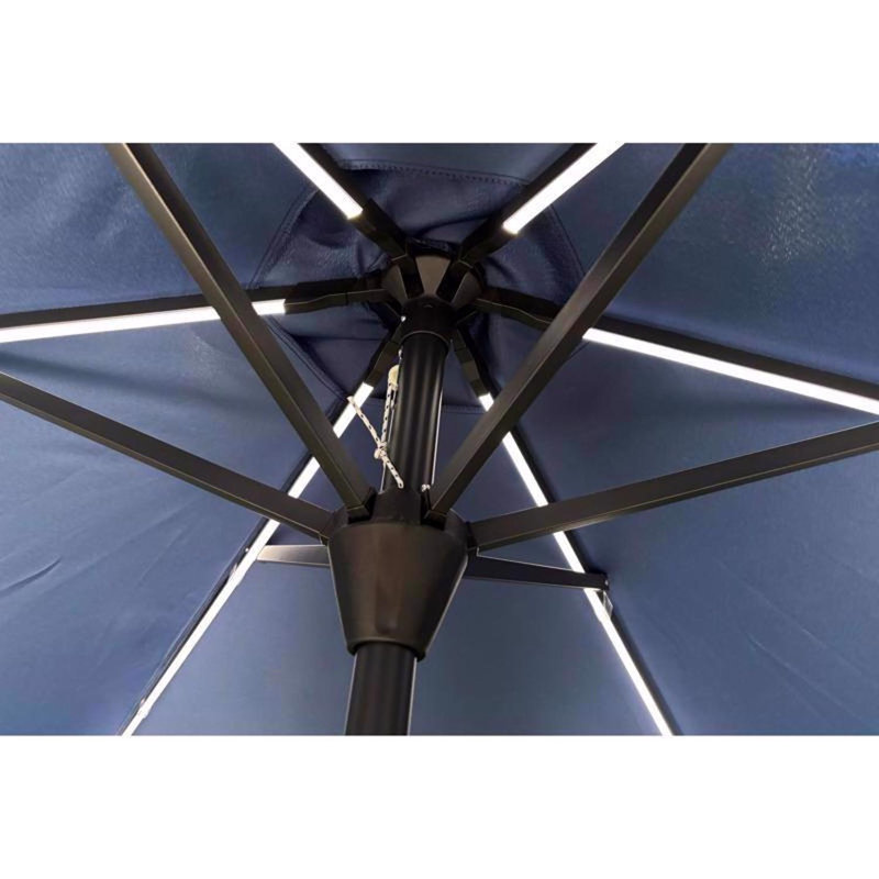  Parasol solaire solaire à DEL 9 pi, Bleu royal