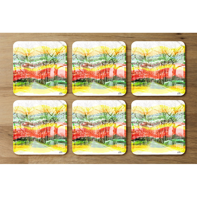 Square 6 Piece Coaster Set