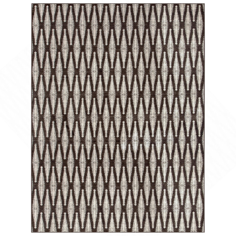 Tapis ivoire / brun Max
