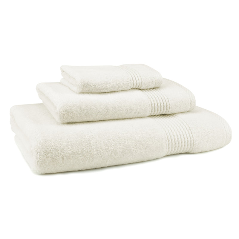 Adlena 3 Piece Turkish Cotton Towel Set, Cream