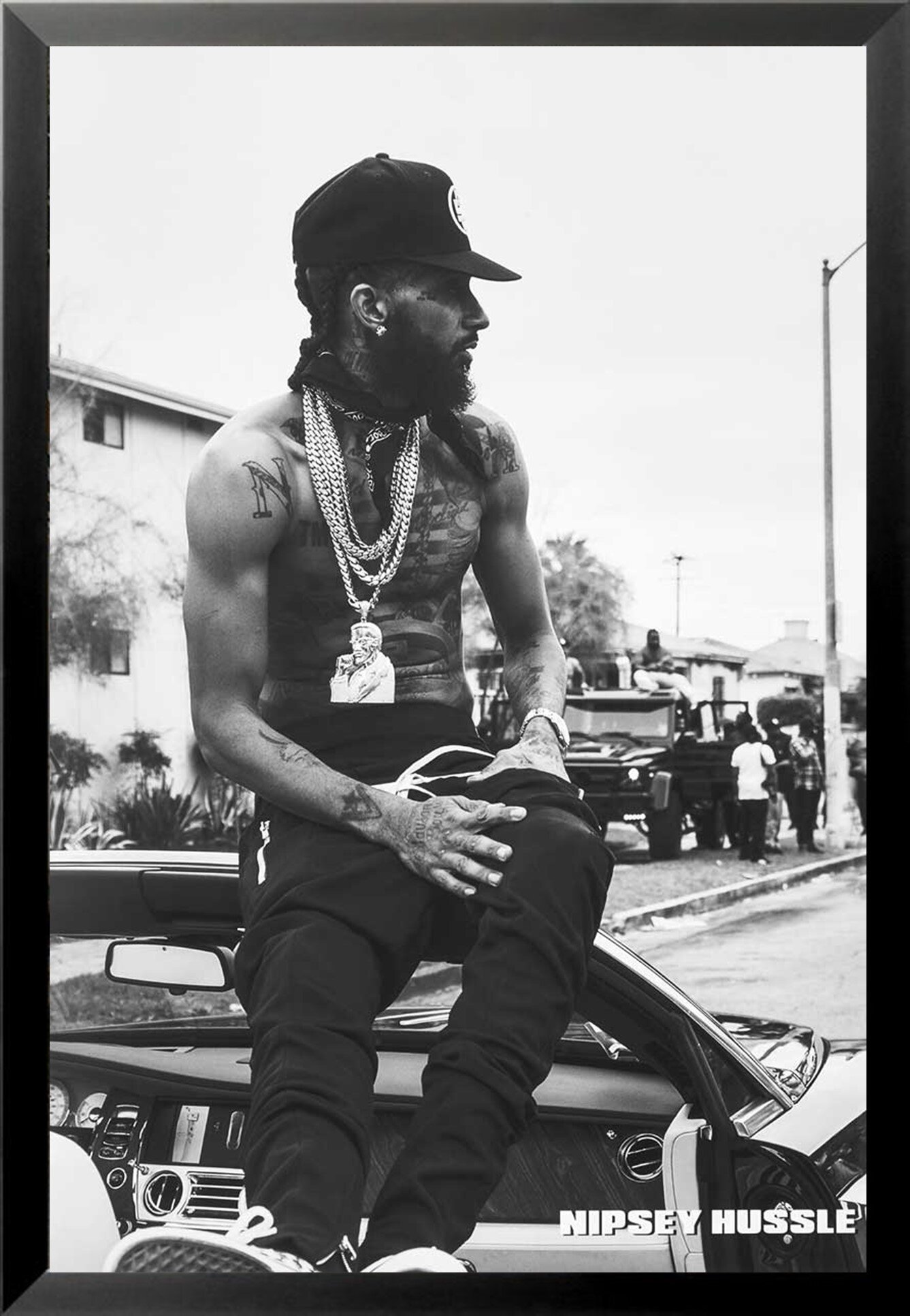  Nipsey Hussle Poster Print, Rap Music, Hip Hop Wall