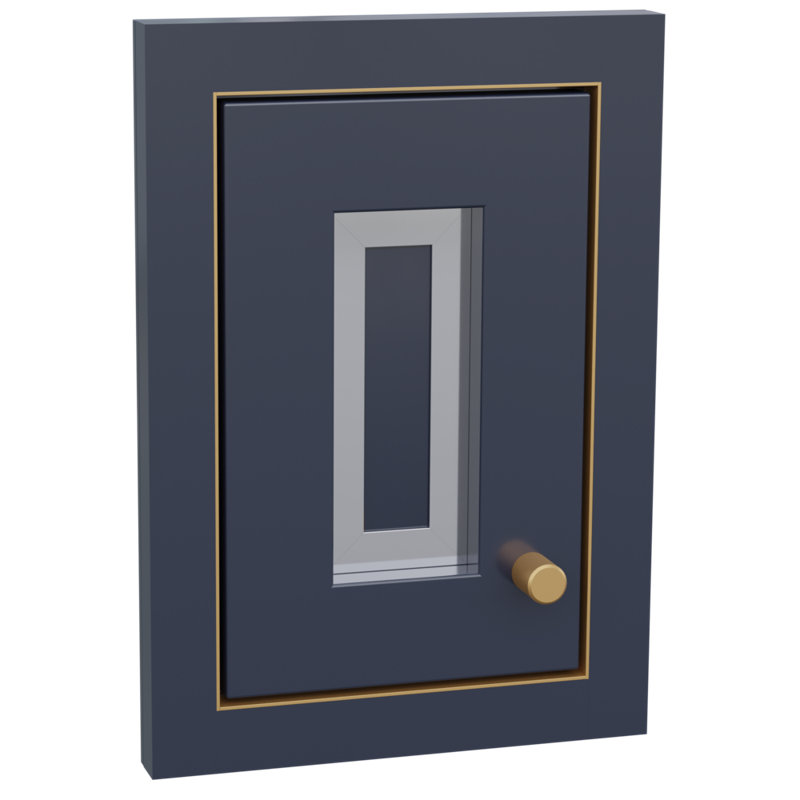 1,25 po à sangles décoratives en aluminium, L 72 po, Laiton satiné
