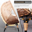 Fauteuil de patio modèle 4 avec coussin beige