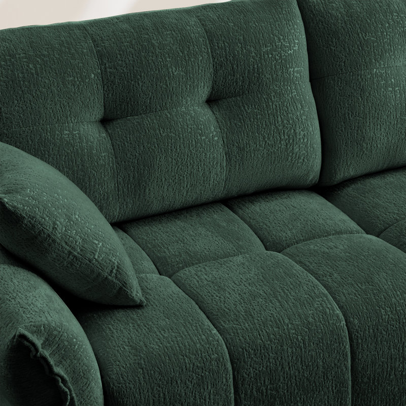 33 Sofas Chenille - Ottoman, Green