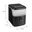 Frigidaire 33 lb Machine à glaçons Nugget, machine à glace de comptoir autonettoyante avec commandes tactiles, acier inoxydable noir
