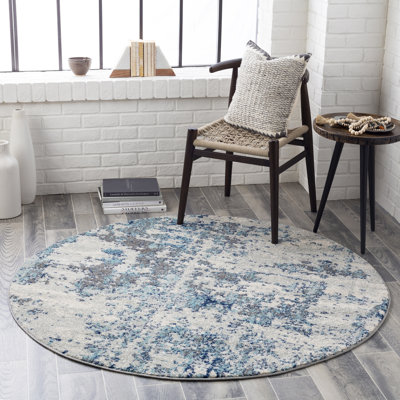 Burnstad Machine Woven Abstract Area Rug