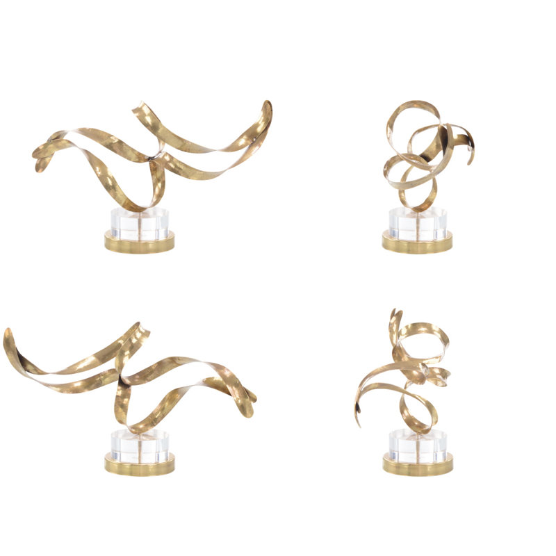 Antique Brass Sculptural Ribbons III