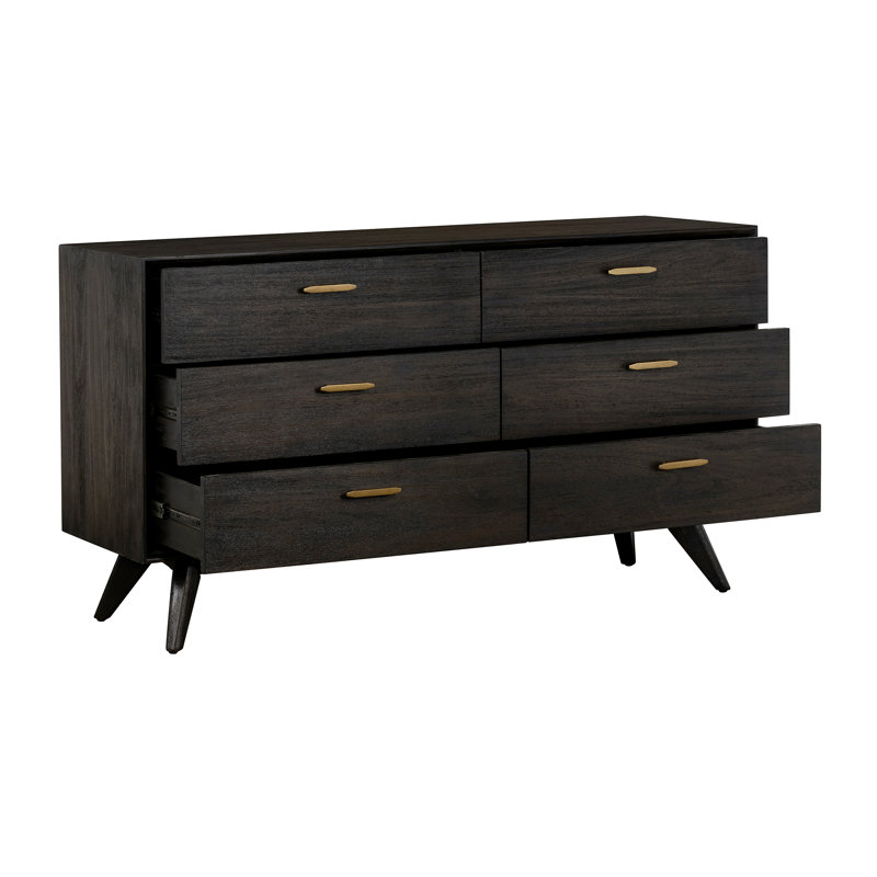 63 " W 6 - Drawer Dresser, Brown