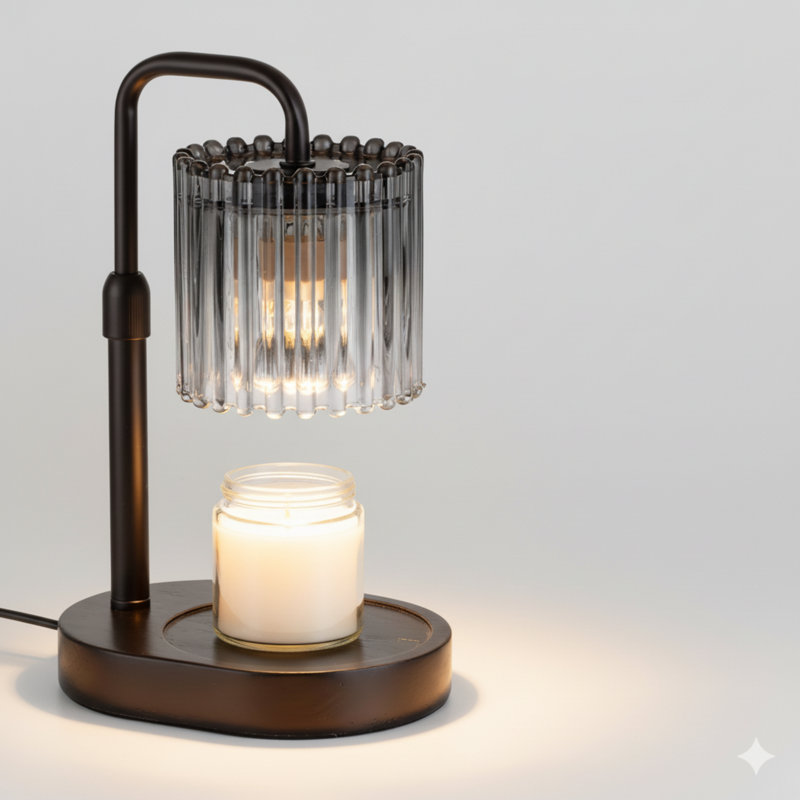 Candle Warmer Lamp With Timer: Black Candle Warming Lamp Height Adjustable Wax Melt Warmer Dimmable Modern Farmhouse New Home Bedroom Decor Christmas Housewarming Gift For Women