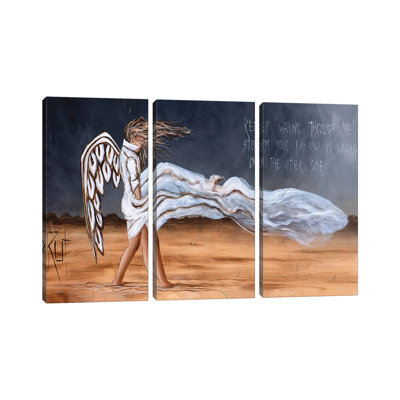 Keep Keep Through The Storm On Canvas par Ruth's Angels, impression sur toile tendue sur châssis