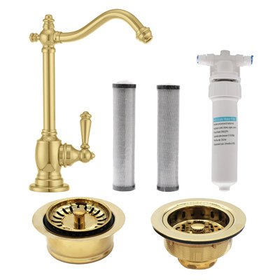 Westbrass Kitchen Faucet Side Spray and with Soap Dispenser