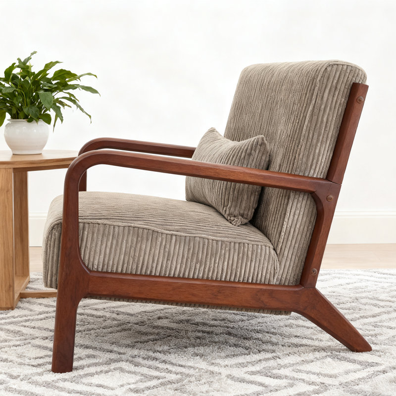 Chaise longue en bois, Noyer, Chameau