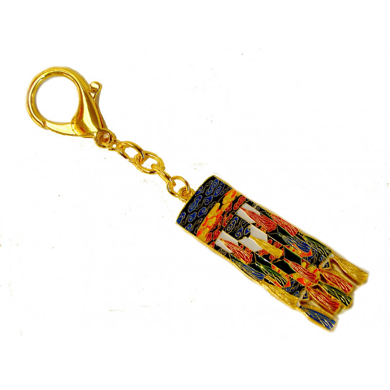 Feng Shui Import 2'' W Gold/Red Key Chain