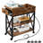 Southview End Table with Charging Station Flip Top Side Table with Storage Shelf-1895048402