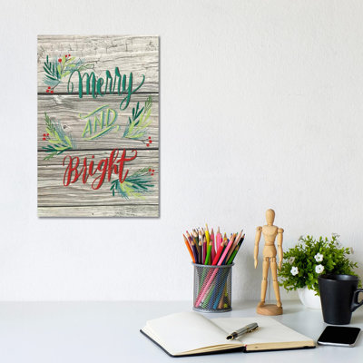 Christmas Greenery II by Amanda Mcgee - Wrapped Canvas Print