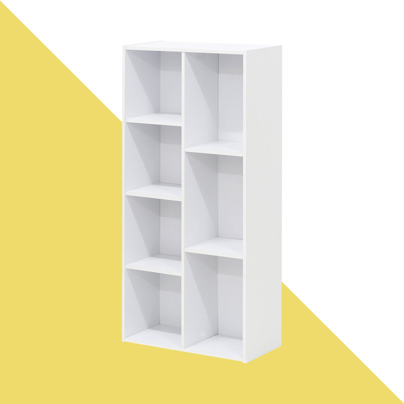 O'Quinn 7-Cube Reversible Open Shelf, White