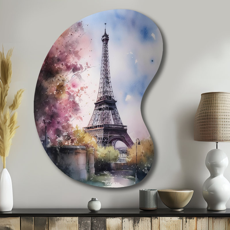 Greeley - Unique Shape Paris, reproduction d'art asymétrique en métal, H 39 po x l 28 po