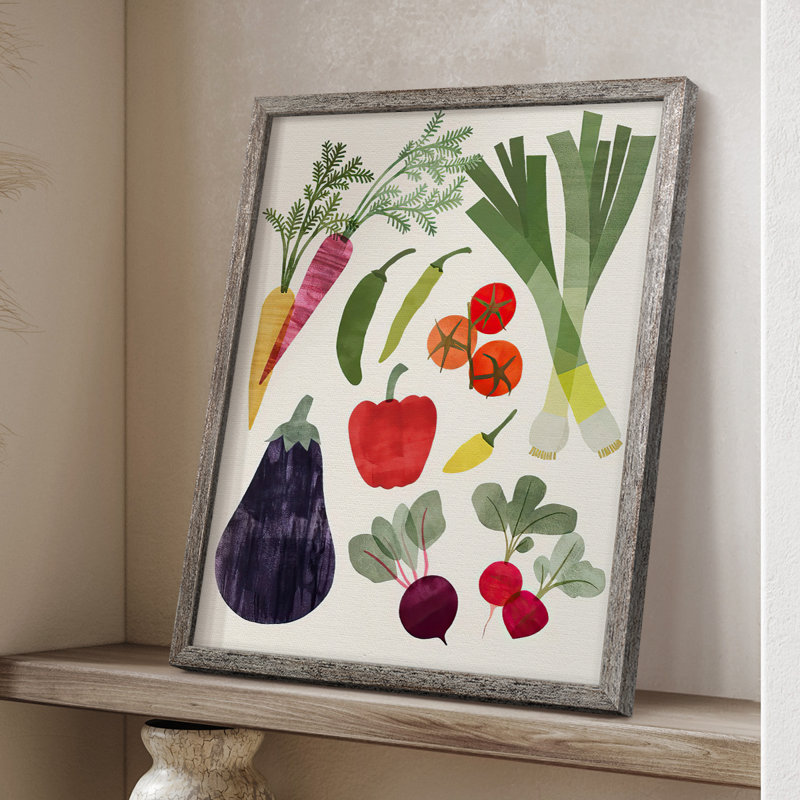 Garden Offering I Framed Print - Solid Wood, 15" H x 12" W