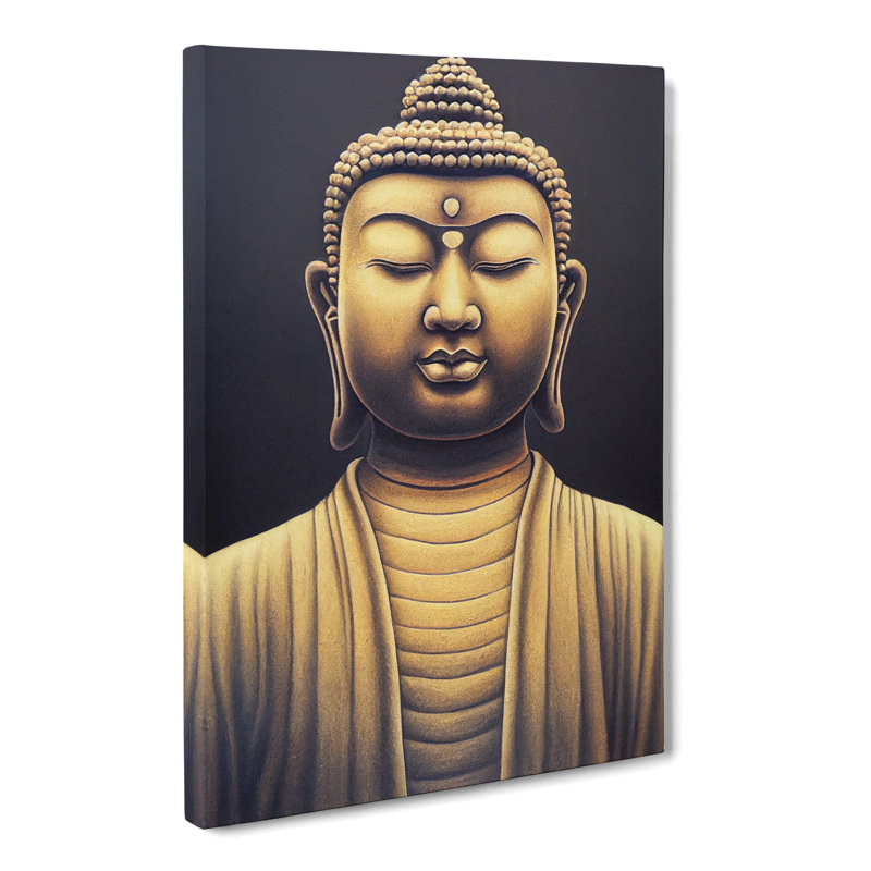 Buddha Chalk - Wrapped Canvas, 50cm H x 35cm W x 3cm D